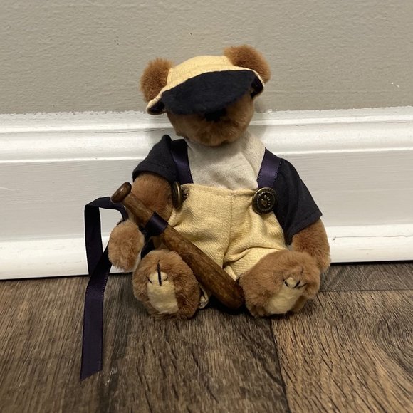 Boyds Bears Slugger The Archive Collection Plush Bear Baseball Bat Vintage - Picture 1 of 3